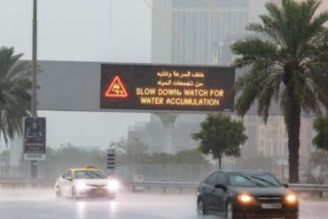 Historischer Regentag in Dubai