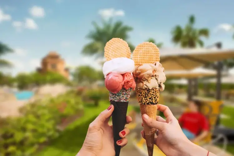 تجربة الطعام في حديقة أكوافنتشر المائية