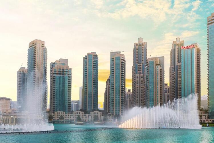 افضل 10 فنادق مطلة على برج خليفة ونافورة دبي 4 فنادق مطلة على برج خليفة ونافورة دبي فندق ريزيدنس إن ماريوت