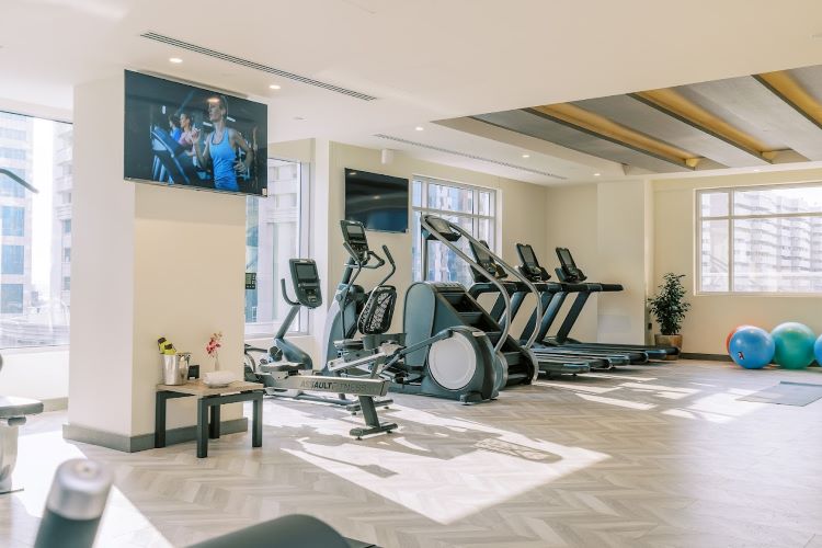 النادي الصحي في فندق الخالدية بالاس دبي