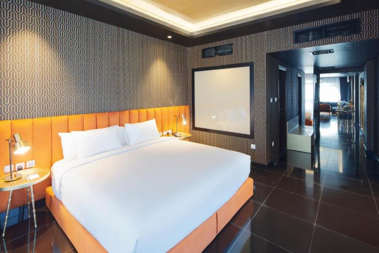 الغرف والأجنحة في فندق بارسيلو الجداف دبي