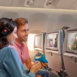 Emirates Feiern am Boden und in der Luft