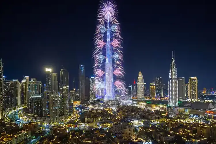 Silvester im Burj Park - Burj Khalifa