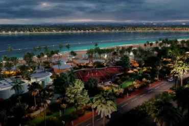 Entwicklung des Strandes von Al Mamzar